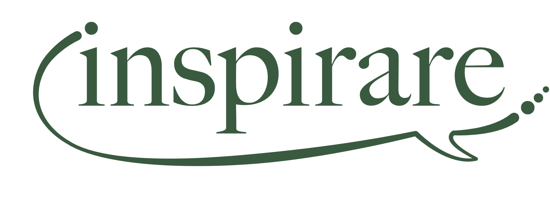 Logo von Ispirare offenen Sprechblase in Grün